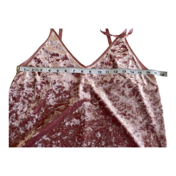 ZARA medium pink W/B collection Velvet Lace sleeveless top Made in Morocco - Picture 6 of 6